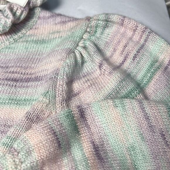 Janie and Jack 100047407 Girl Lavender Marled Peplum Ruffle Sweater NWT - Picture 8 of 11